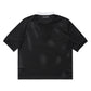 Metalwood Studio "Quarter Zip Jersey Polo" Mens - Black