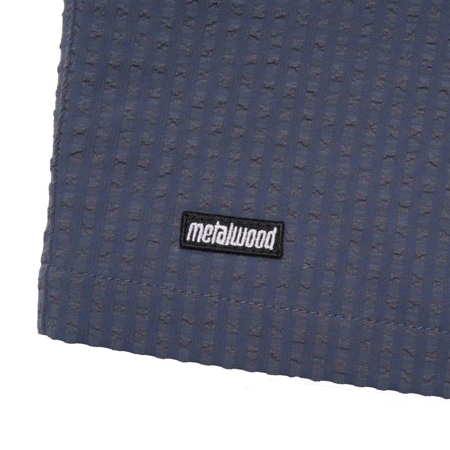 Metalwood Studio "Seersucker Spa Short" Mens - Navy
