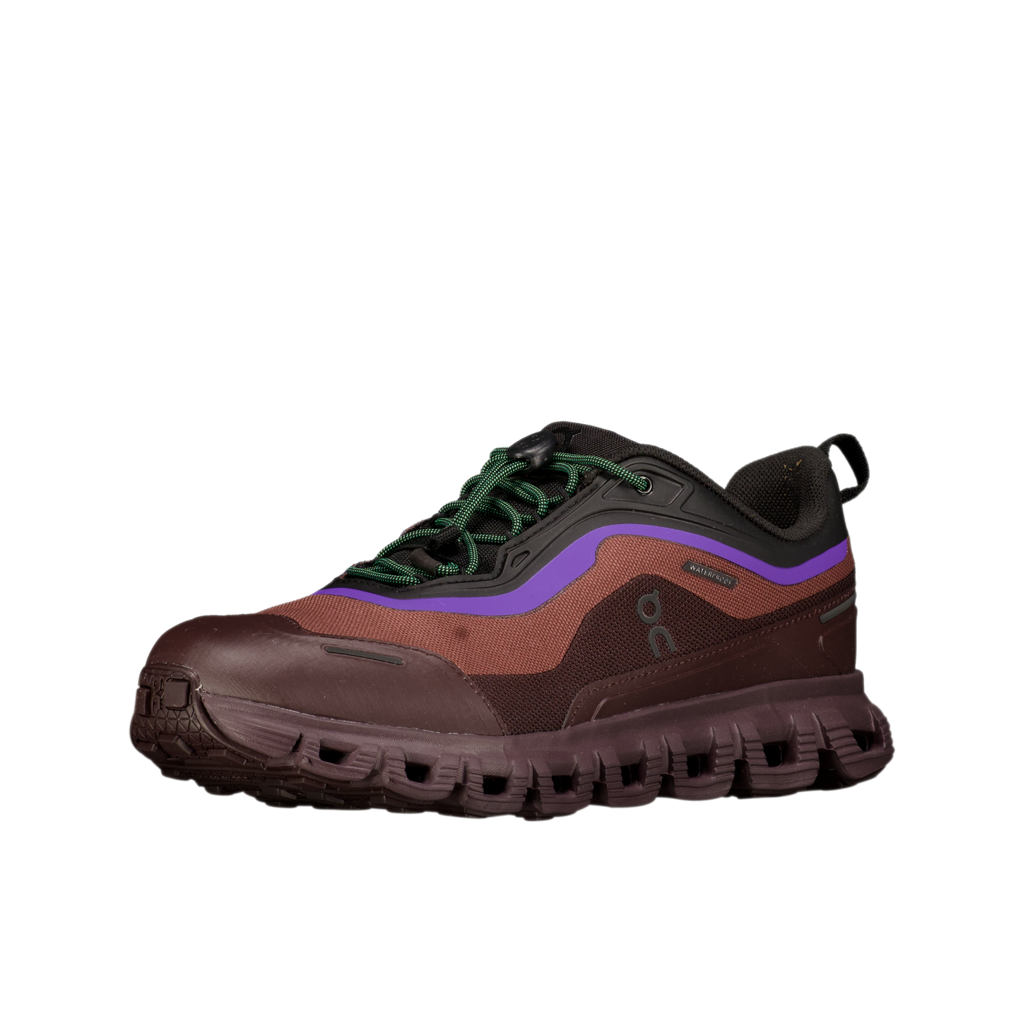 On "Cloud 6 Geo WP" Womens - Black / Tyrian