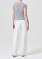 AGOLDE "Adine Shrunken Tee" Womens - Grey Heather