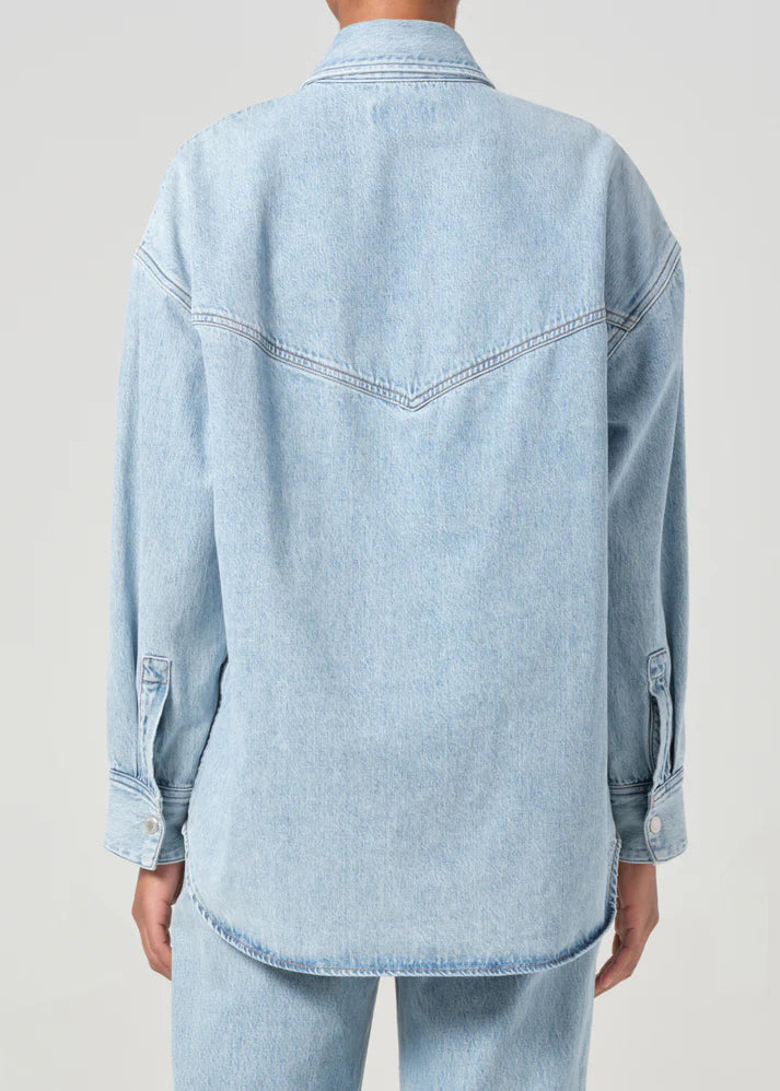 AGOLDE "Lotta Western Shirt" Womens - Drift