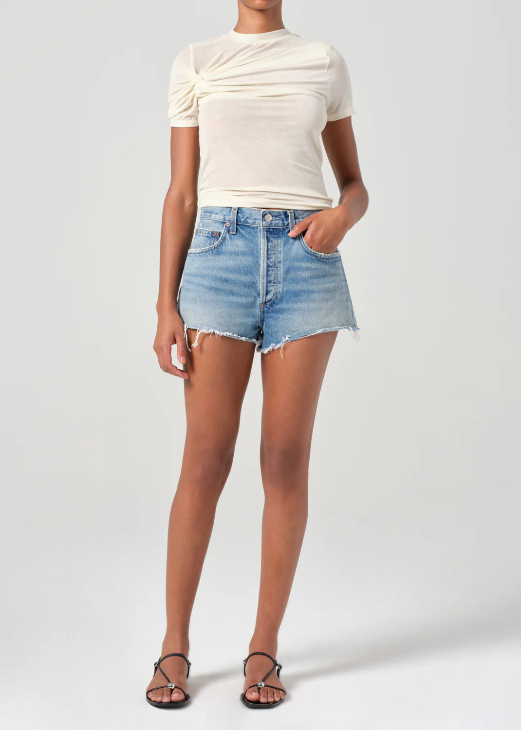 AGOLDE "Ridley High-Rise Short" Womens - Chant