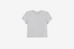 AGOLDE "Adine Shrunken Tee" Womens - Grey Heather