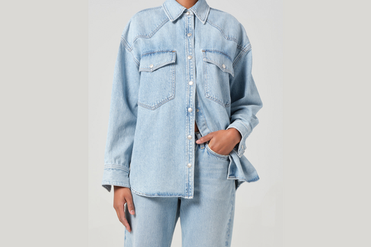 AGOLDE "Lotta Western Shirt" Womens - Drift