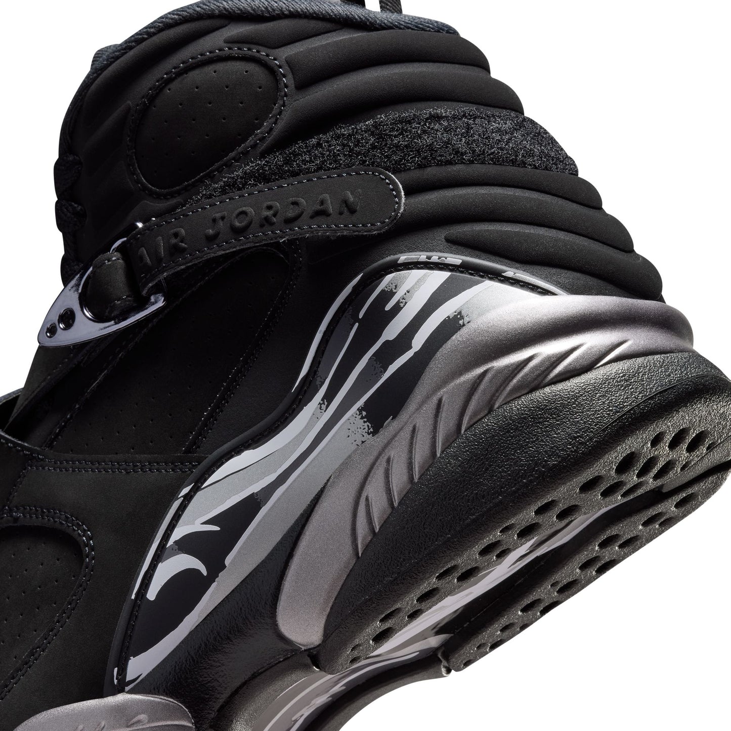 Air Jordan "8 Retro" Mens - Black / White / Lt Graphite