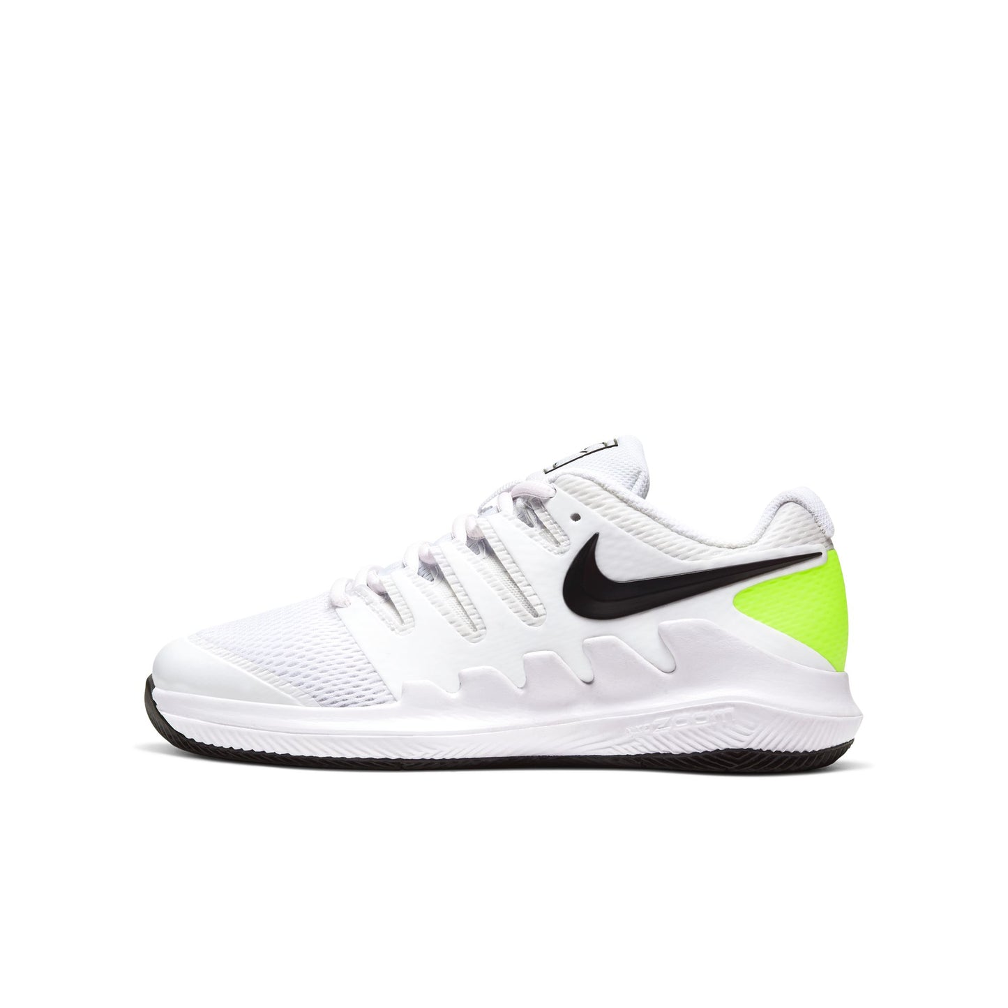 Nike "JR Vapor X" Grade School - White / Black - Volt