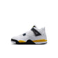 Air Jordan "4 Retro" Preschool - White / Tour Yellow