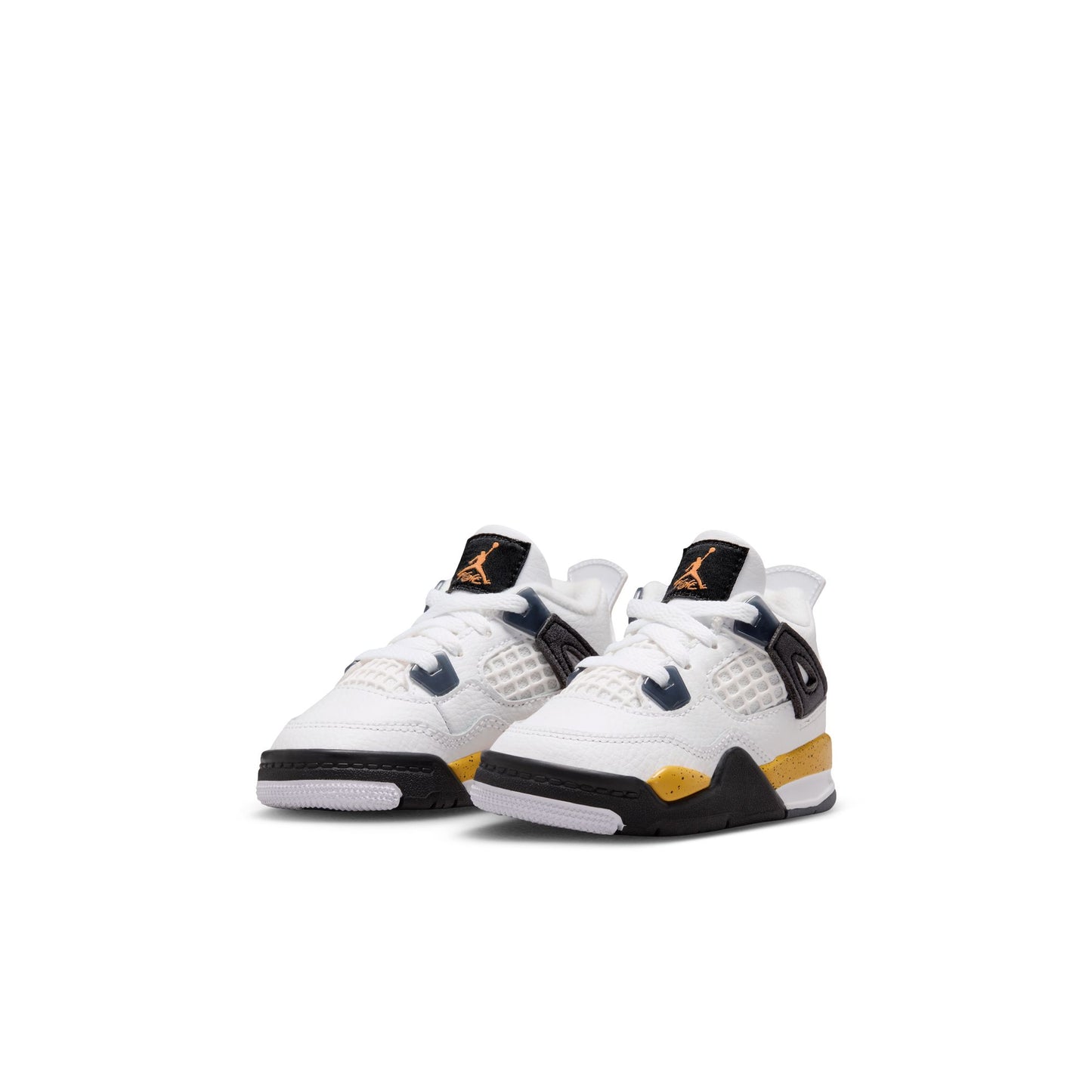 Air Jordan "4 Retro" Toddler - White / Tour Yellow