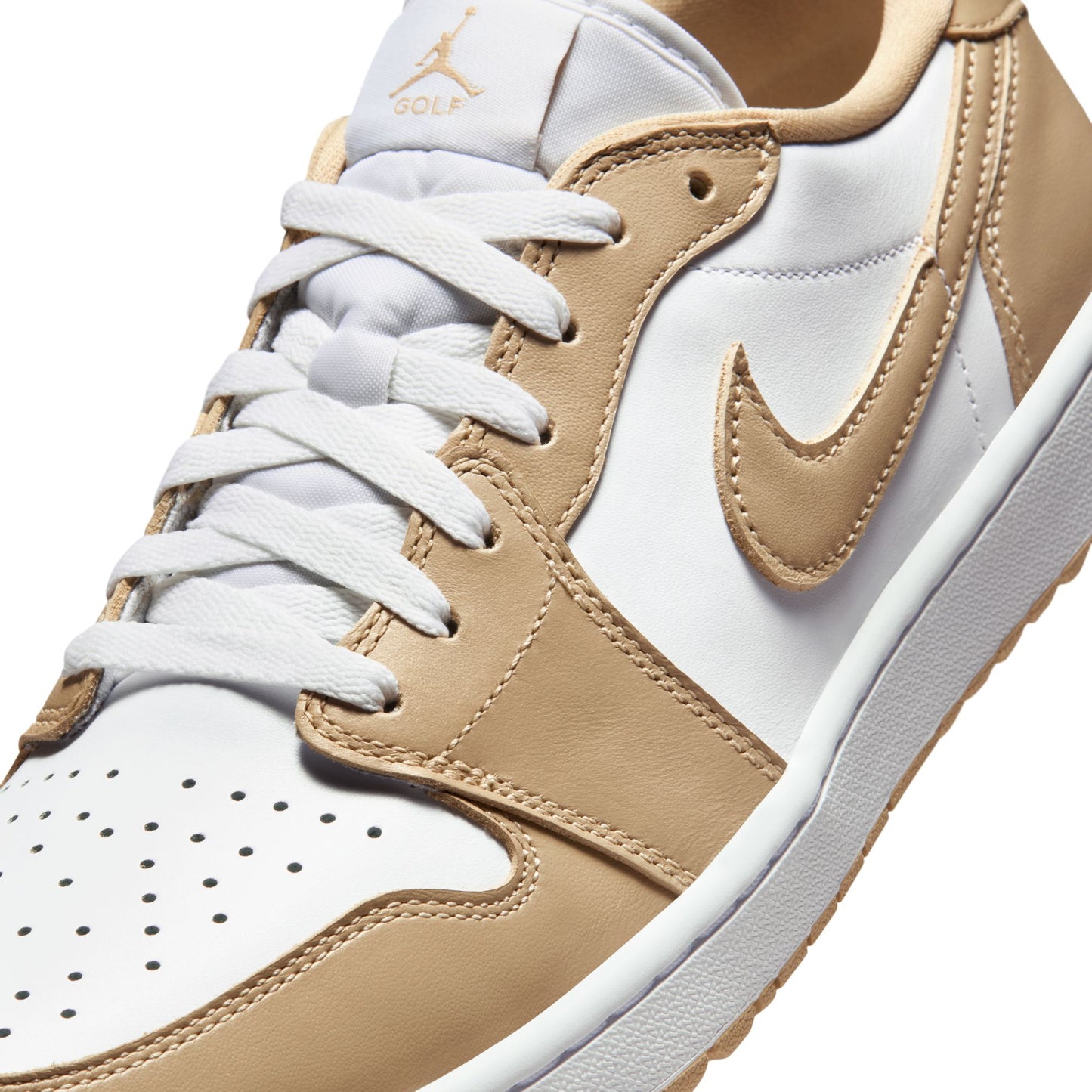 Air Jordan "1 Low Golf" Mens - White / Linen
