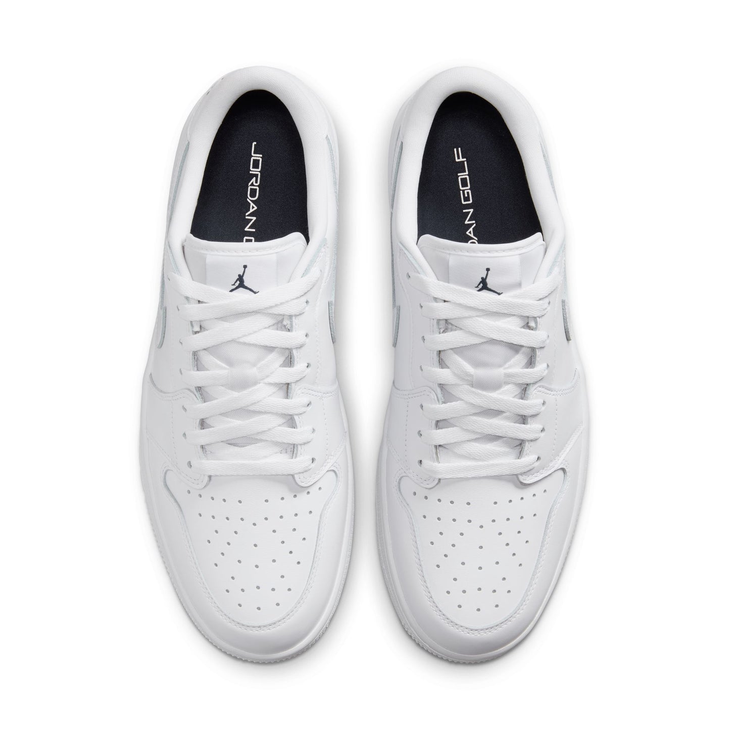 Air Jordan "1 Low Golf" Mens - White / White / Obsidian