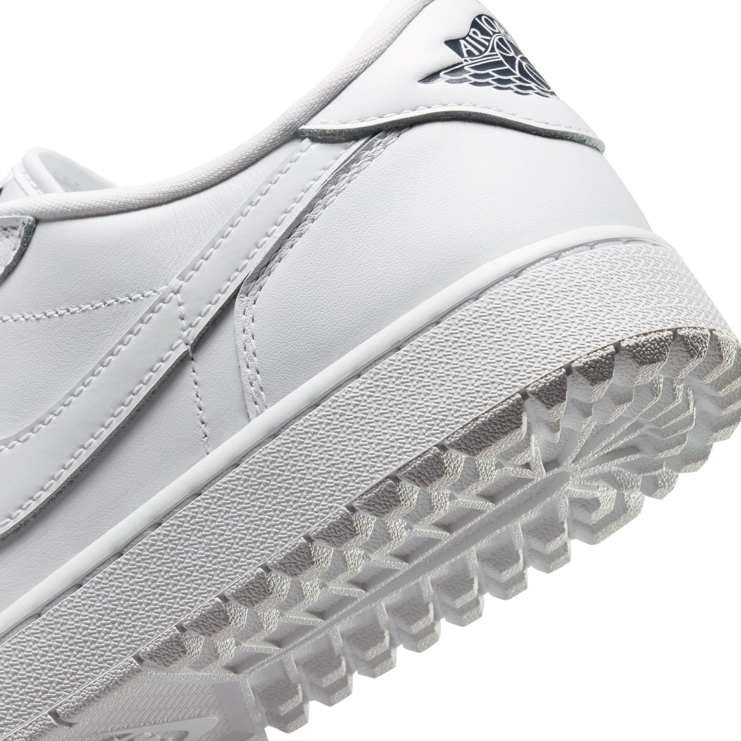 Air Jordan "1 Low Golf" Mens - White / White / Obsidian