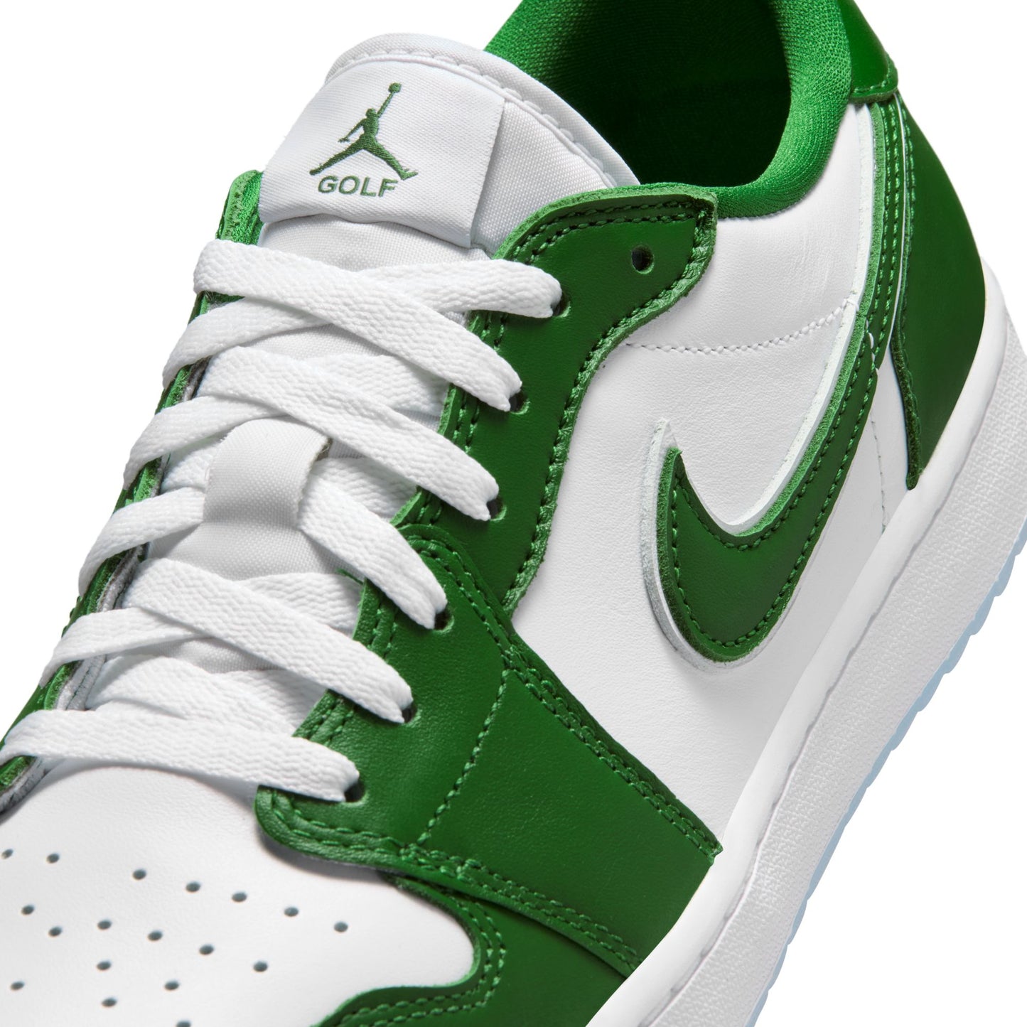 Air Jordan "1 Low Golf" Mens - Forest Green / White / White