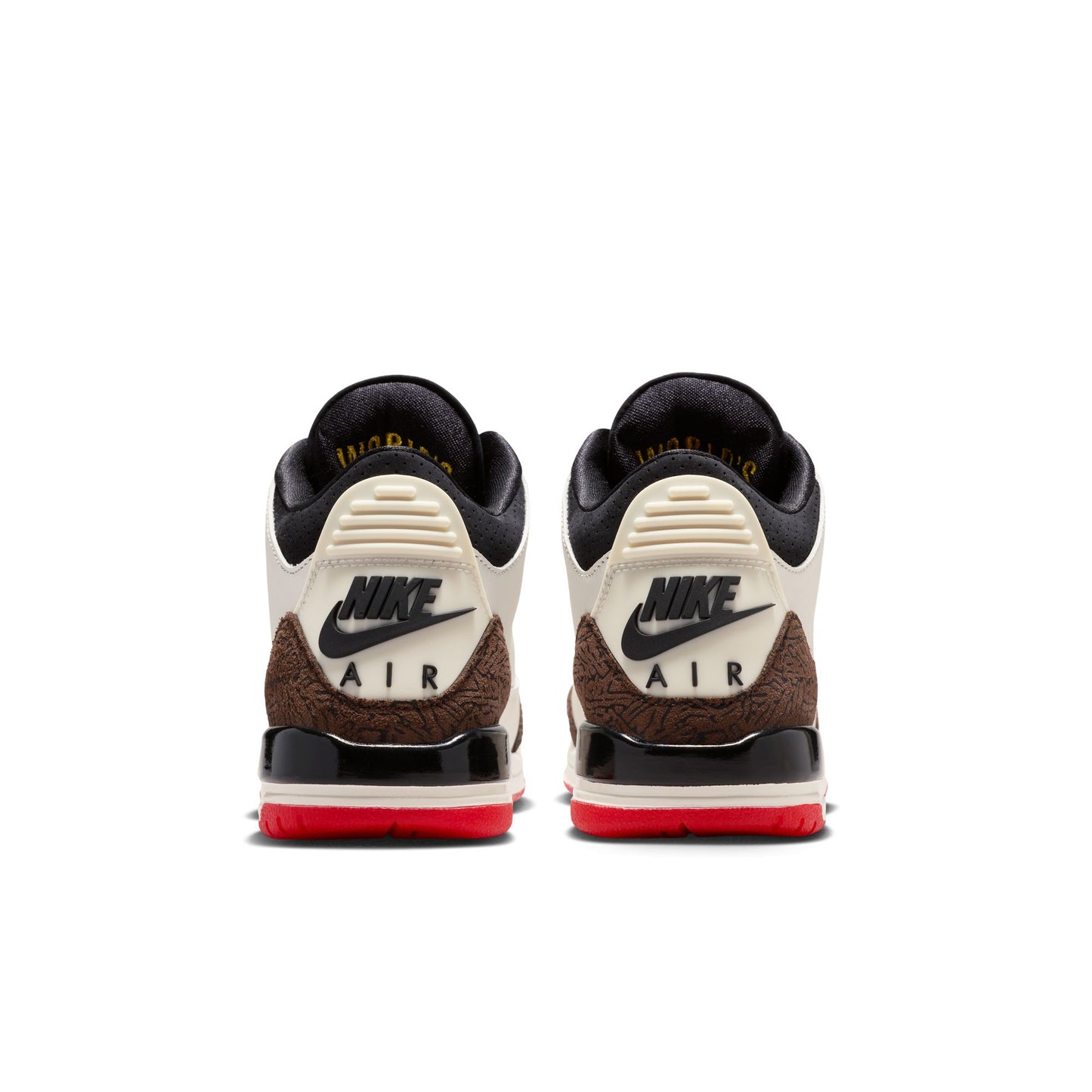 Air Jordan "3 Retro" Grade School - Sail / Black / University Red