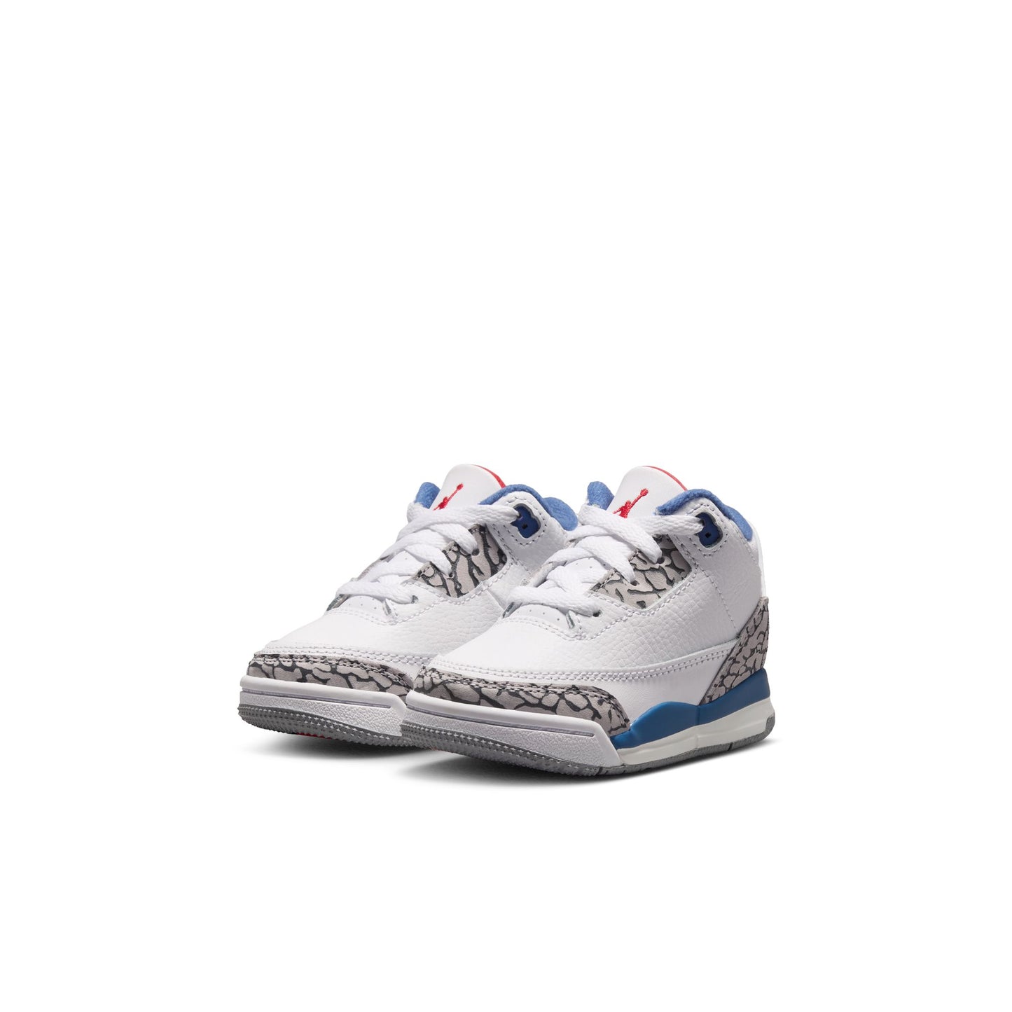 Air Jordan "3 Retro" Toddler - White / Fire Red / True Blue