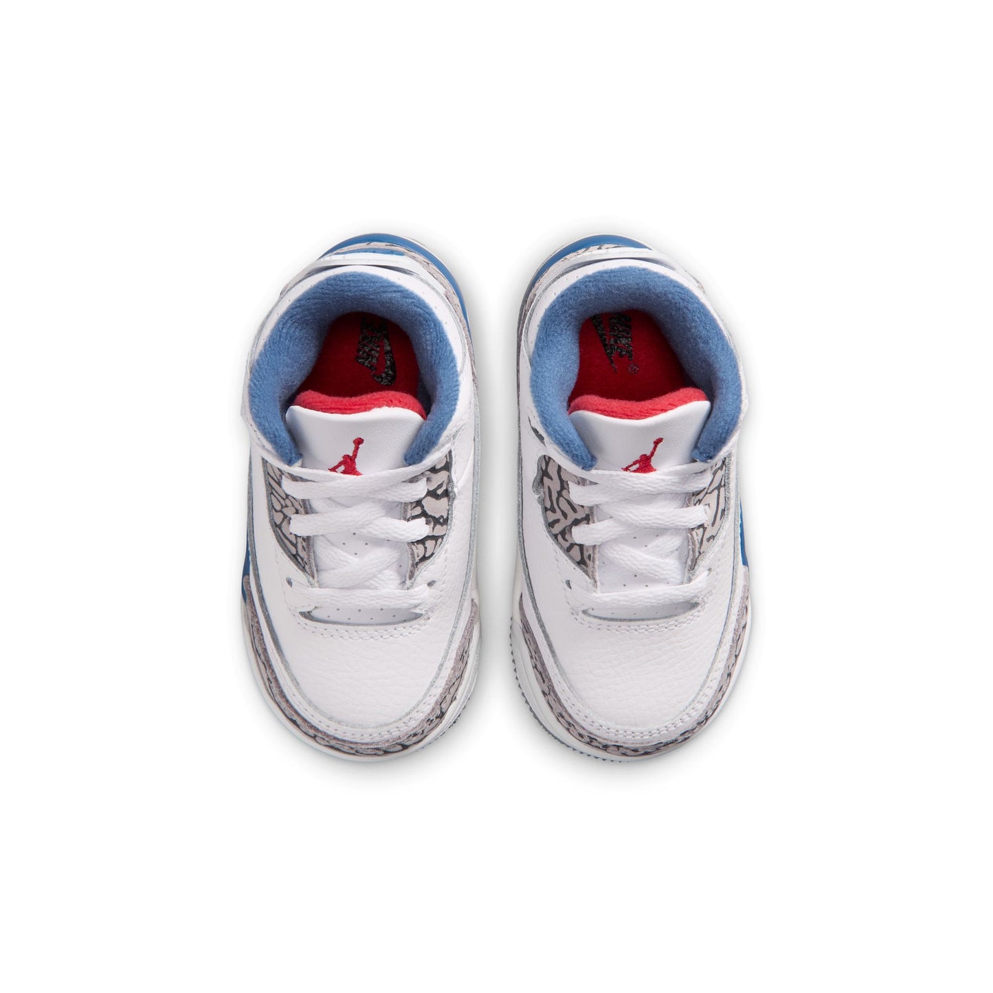 Air Jordan "3 Retro" Toddler - White / Fire Red / True Blue