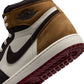 Air Jordan "1 Retro High OG" Mens - Shadow Brown / Team Red / Lt British Tan