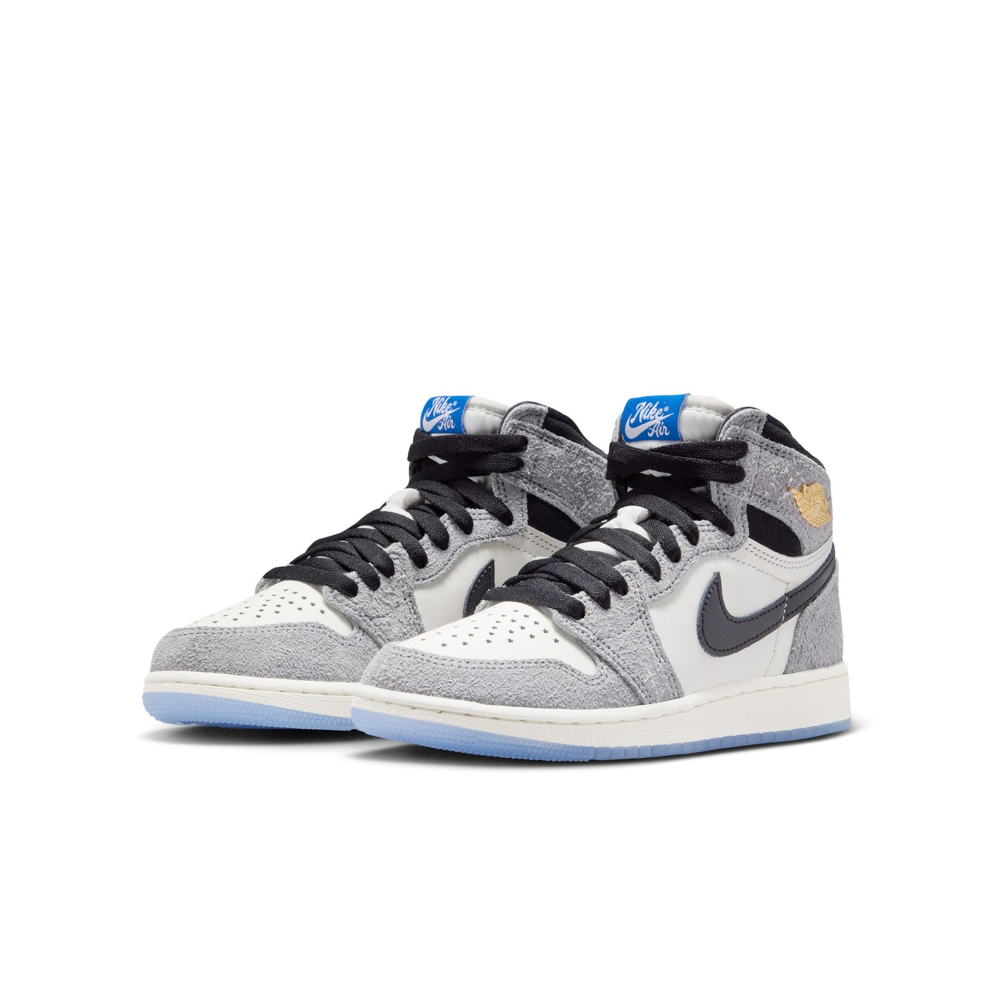 Air Jordan "1 Retro High OG" Grade School - Cool Grey / Black / Sail