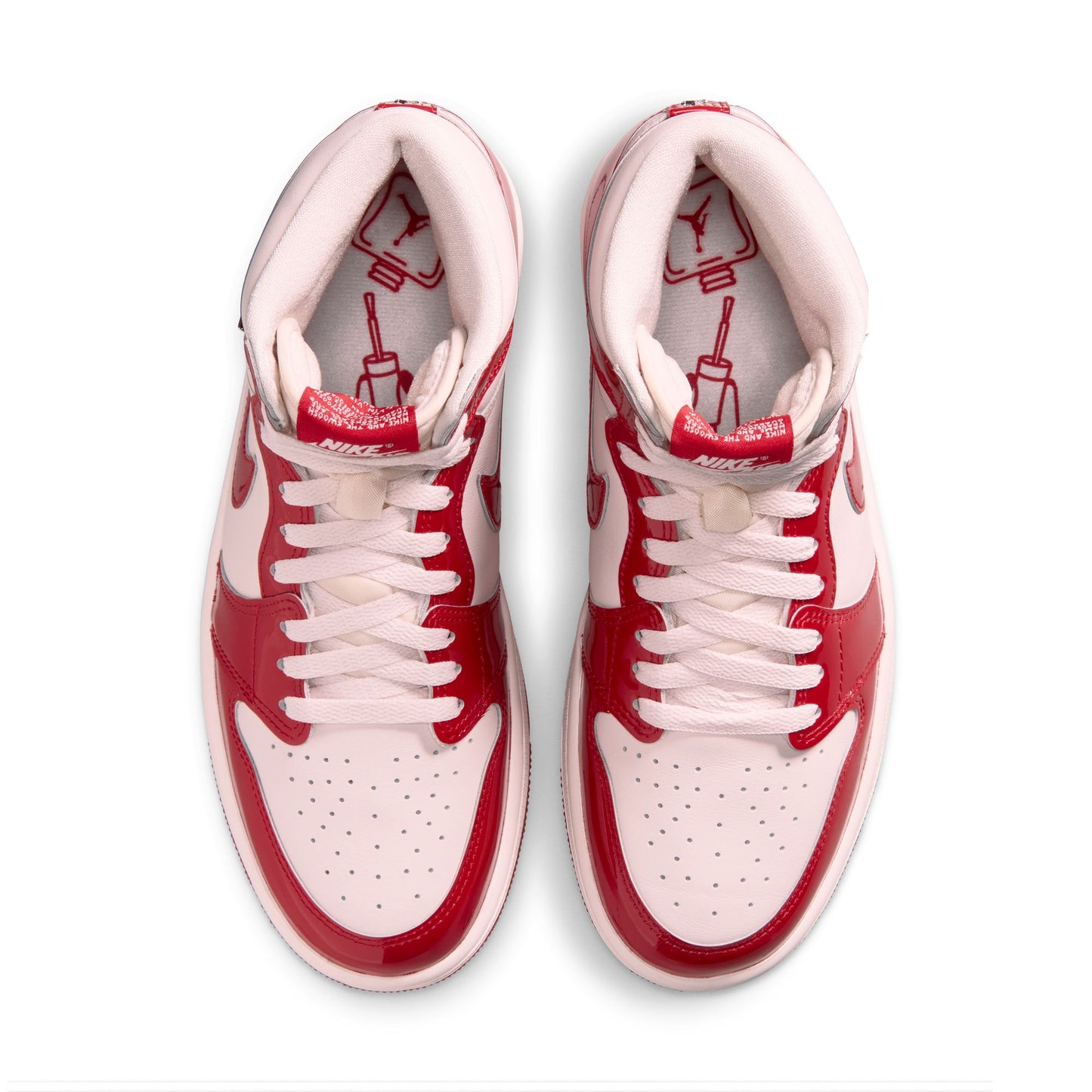Air Jordan "1 Retro High OG" Womens - University Red / Metallic Silver