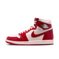 Air Jordan "1 Retro High OG" Womens - University Red / Metallic Silver