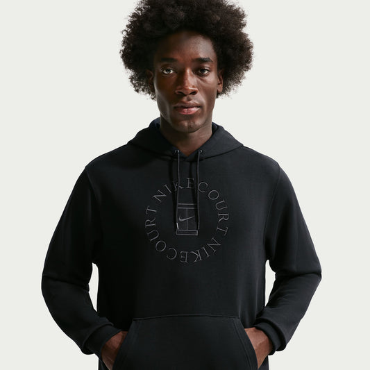 Nike "Dri-FIT French Terry Tennis Pullover Hoodie" Mens - Black