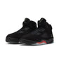 Air Jordan "5 Retro OG" Mens - Black / Black / Picante Red (Halloween)