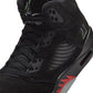 Air Jordan "5 Retro OG" Mens - Black / Black / Picante Red (Halloween)