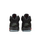 Air Jordan "5 Retro OG" Grade School - Black / Black / Picante Red