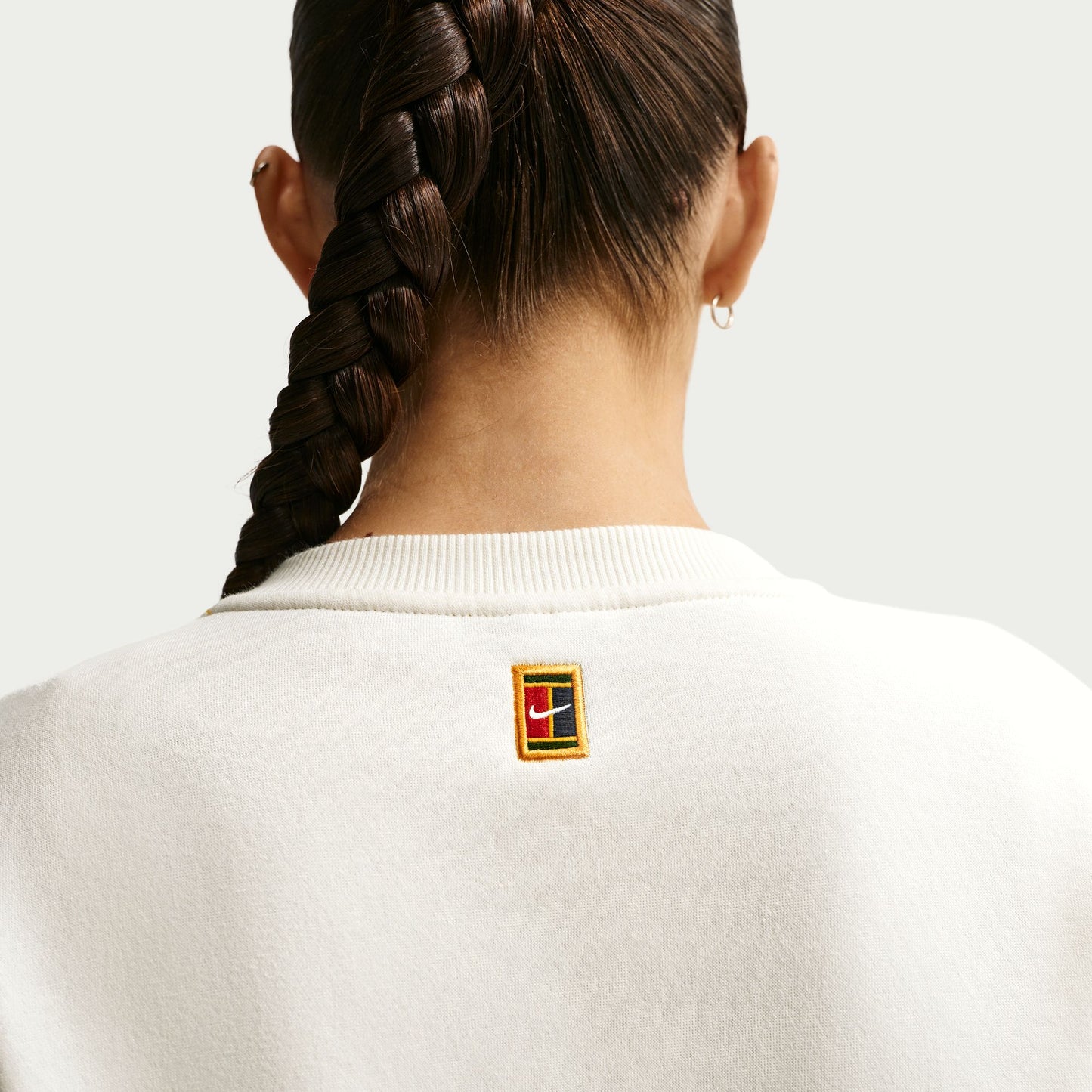 Nike Court "Crew-Neck Tennis Top" Womens - White / Navy