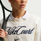 Nike Court "Crew-Neck Tennis Top" Womens - White / Navy