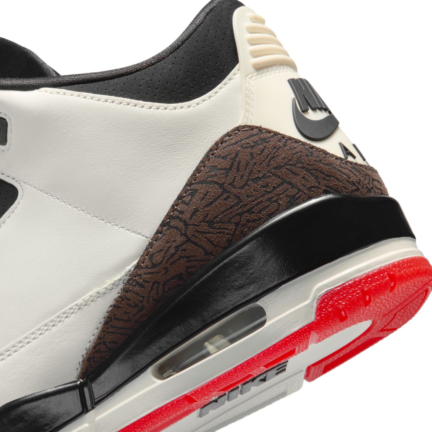 Air Jordan "3 Retro OG" Mens - Sail / Black / University Red