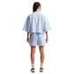 Nike "Sportswear Chill Poplin Top" W - Lt Photo Blue / Hydrogen Blue / Summit White