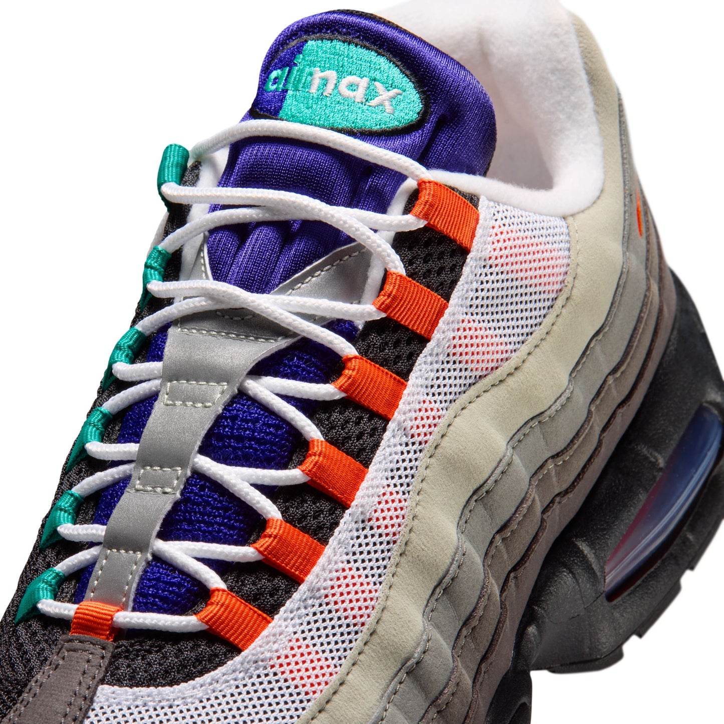 Nike "Air Max 95 Big Bubble PRM" Mens - Black / Volt - White