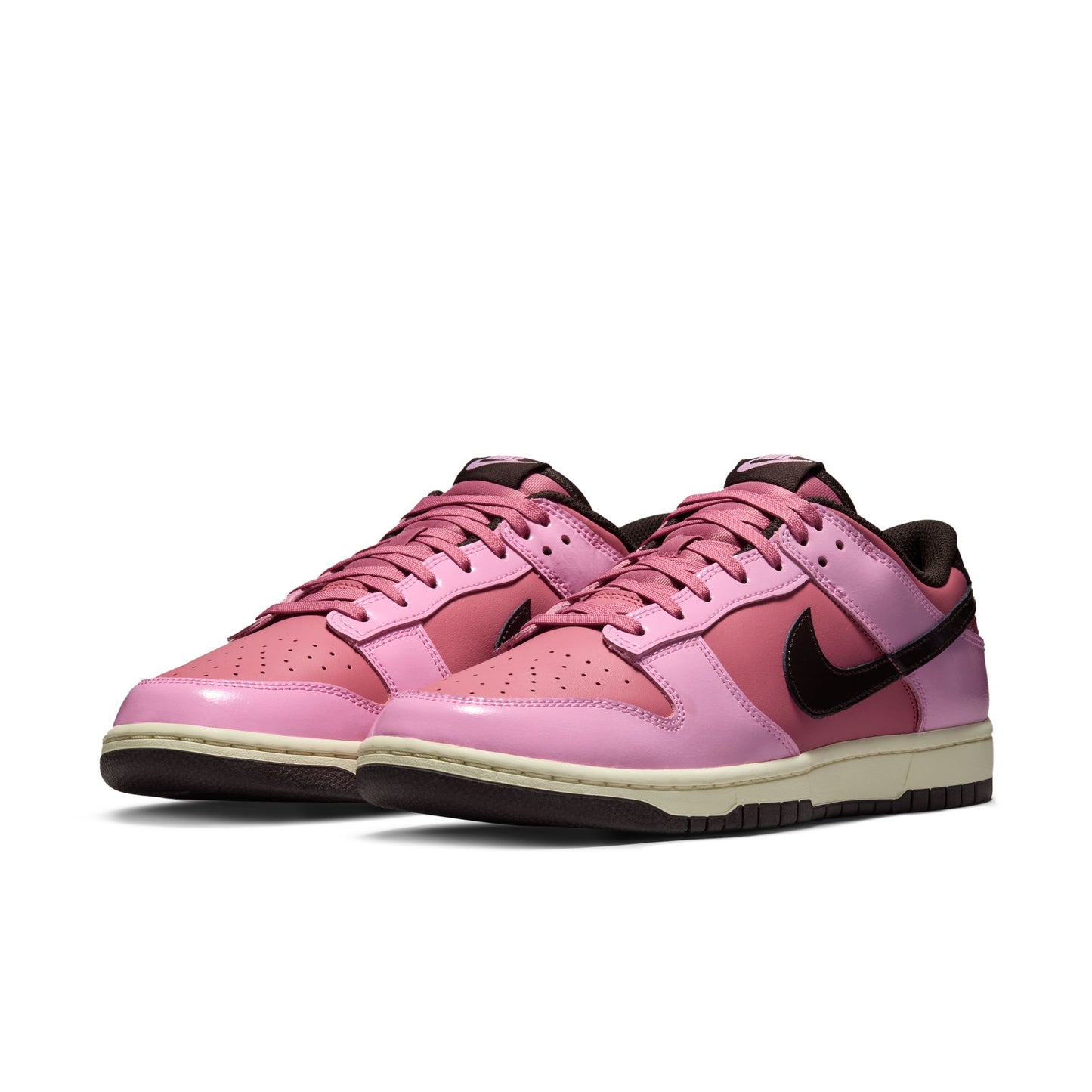 Nike "Dunk Low Retro" Mens - Pink Rise / Velvet Brown