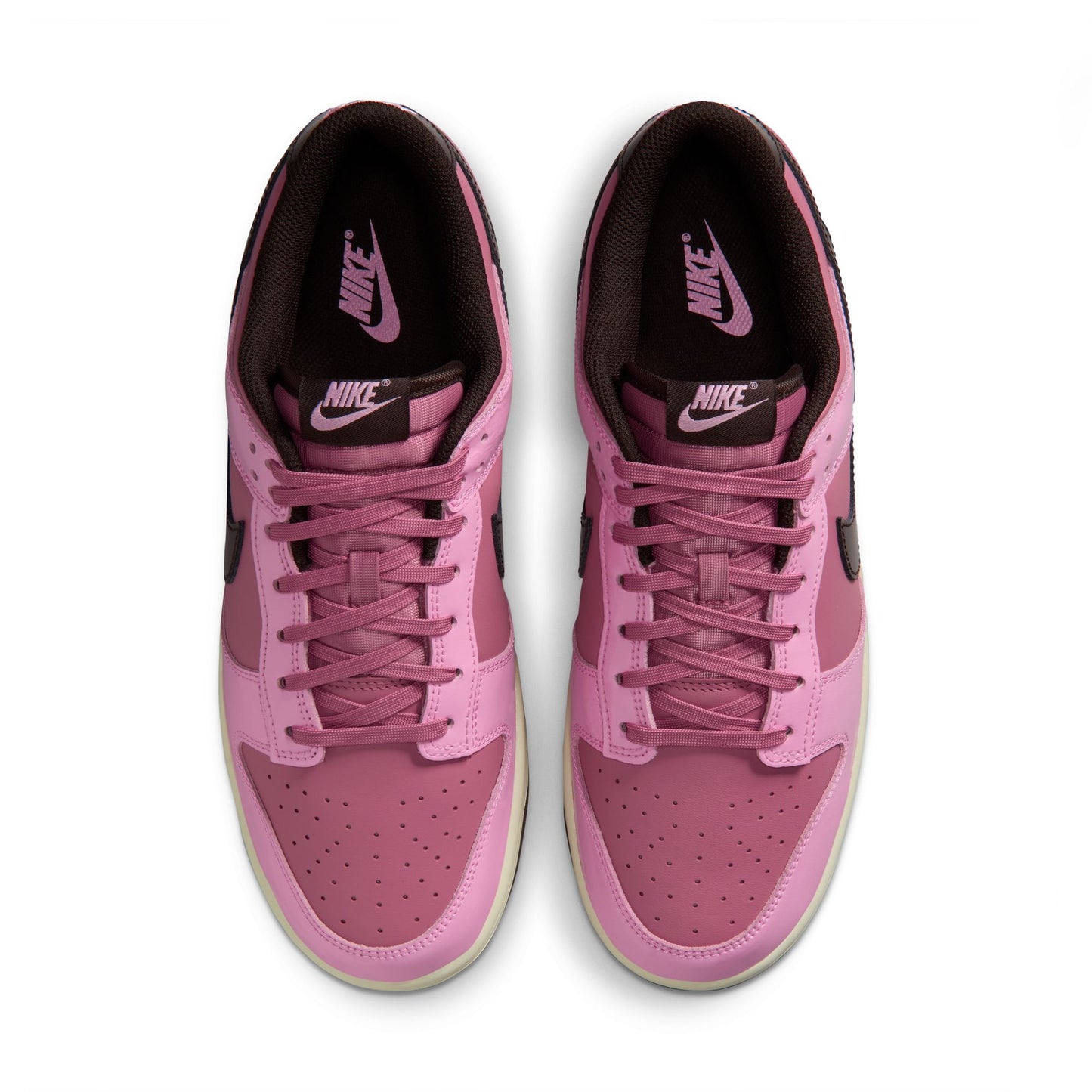 Nike "Dunk Low Retro" Mens - Pink Rise / Velvet Brown