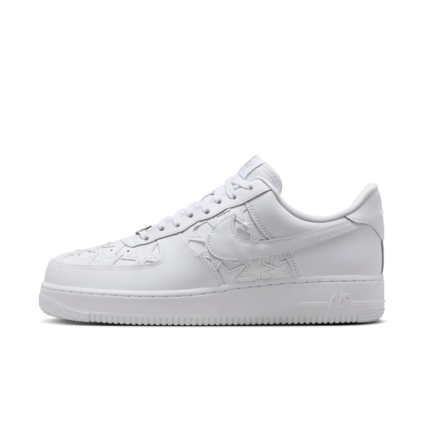 Nike "Air Force 1 '07 Edge" Mens - White / White / Metallic Silver
