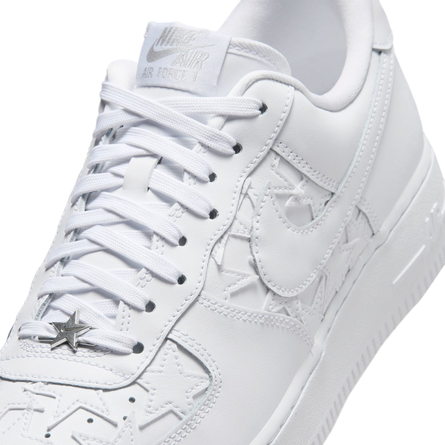 Nike "Air Force 1 '07 Edge" Mens - White / White / Metallic Silver