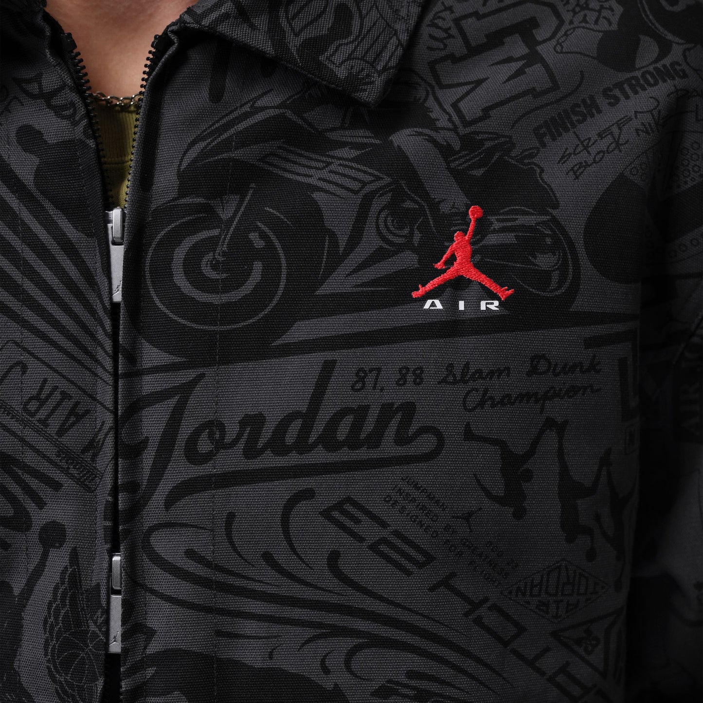 Jordan "Brooklyn Chore Jacket" Mens - Black / University Red