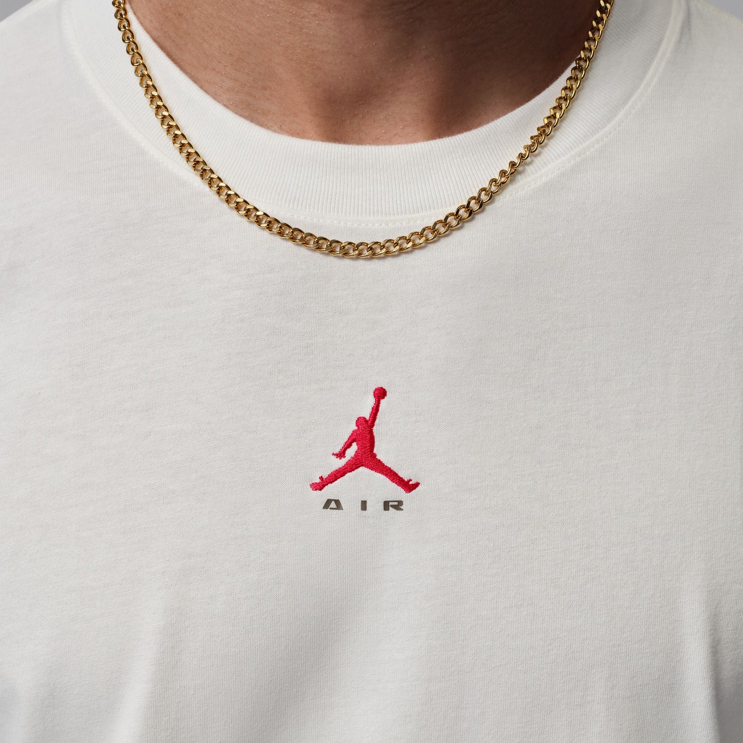 Jordan "Brooklyn Tee" Mens - Sail / University Red