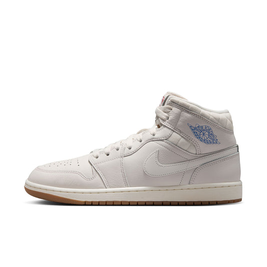Air Jordan "1 Mid SE" Mens - Phantom / Sail / Gum Dark Brown