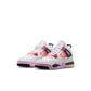 Air Jordan "4 Retro " Preschool - Off White / Fire Pink / Anthracite