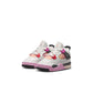 Air Jordan "4 Retro" Toddler - Off White / Fire Pink / Anthracite