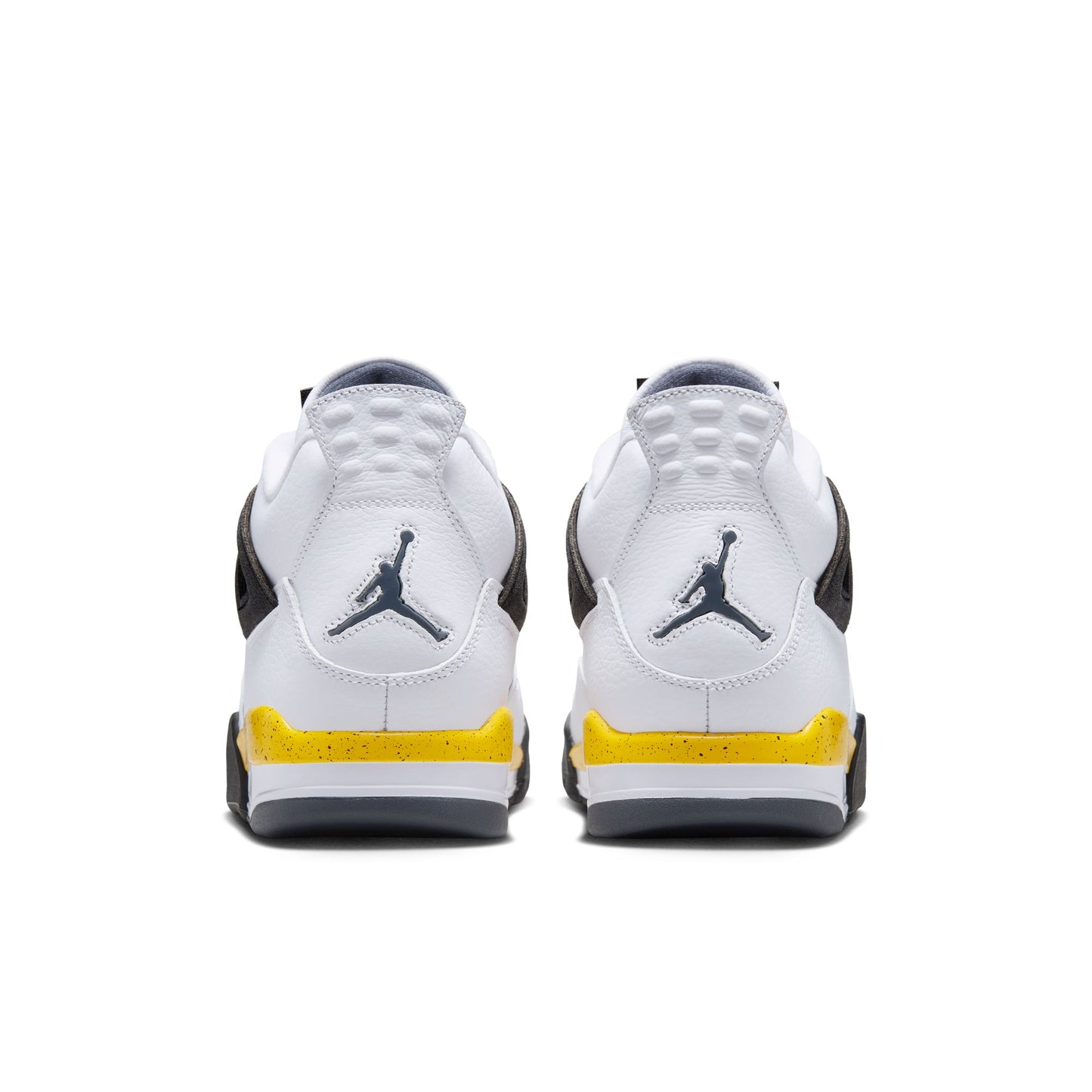 Air Jordan "4 Retro" Mens - White / Tour Yellow / Dark Blue /Grey Black