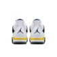 Air Jordan "4 Retro" Mens - White / Tour Yellow / Dark Blue /Grey Black