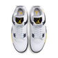Air Jordan "4 Retro" Mens - White / Tour Yellow / Dark Blue /Grey Black