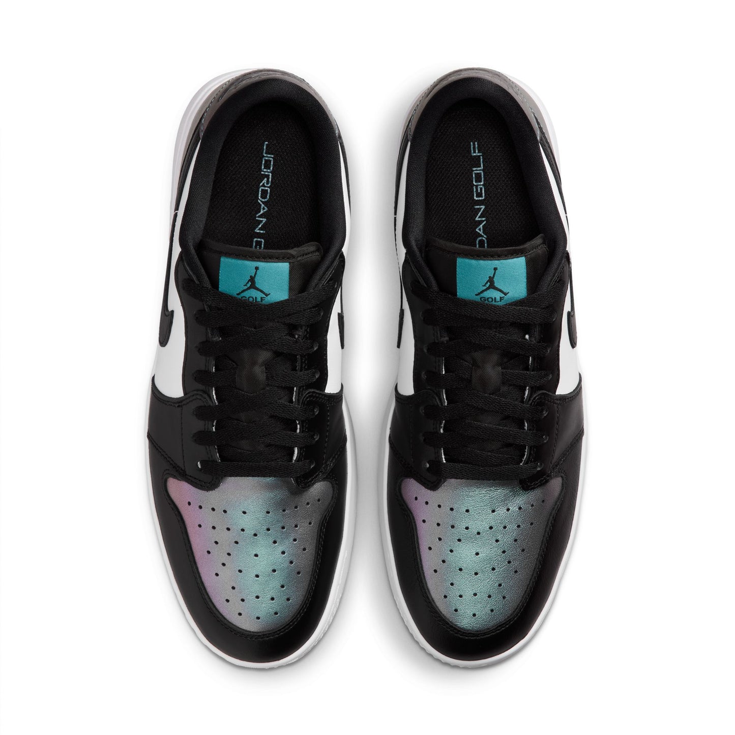 Air Jordan "1 Low Golf Spike" Mens - Mineral Teal / Black / White