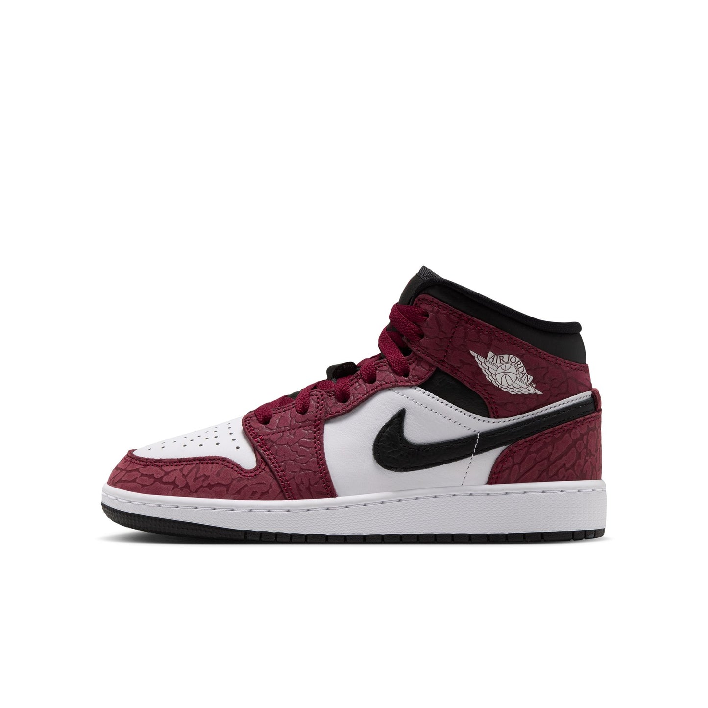 Air Jordan "1 Mid SE" GS - Team Red / White-Black