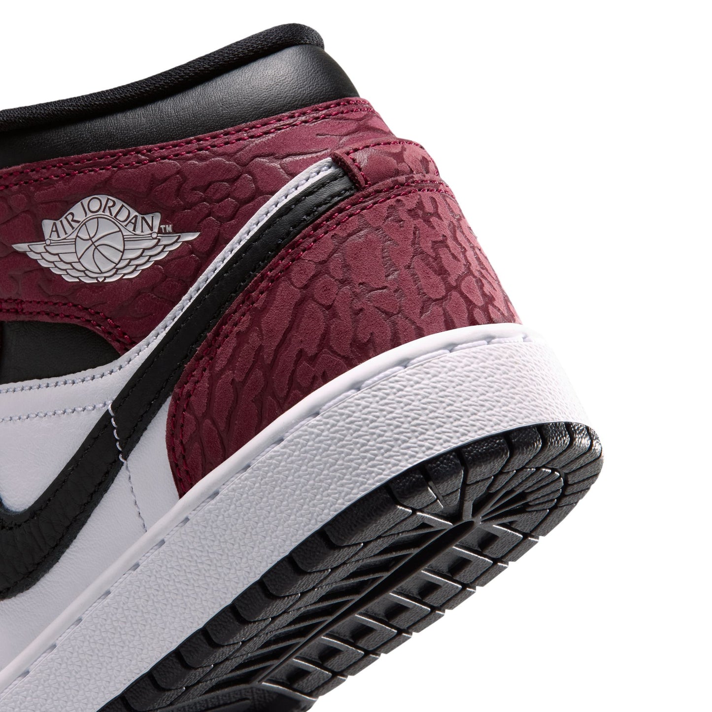 Air Jordan "1 Mid SE" GS - Team Red / White-Black