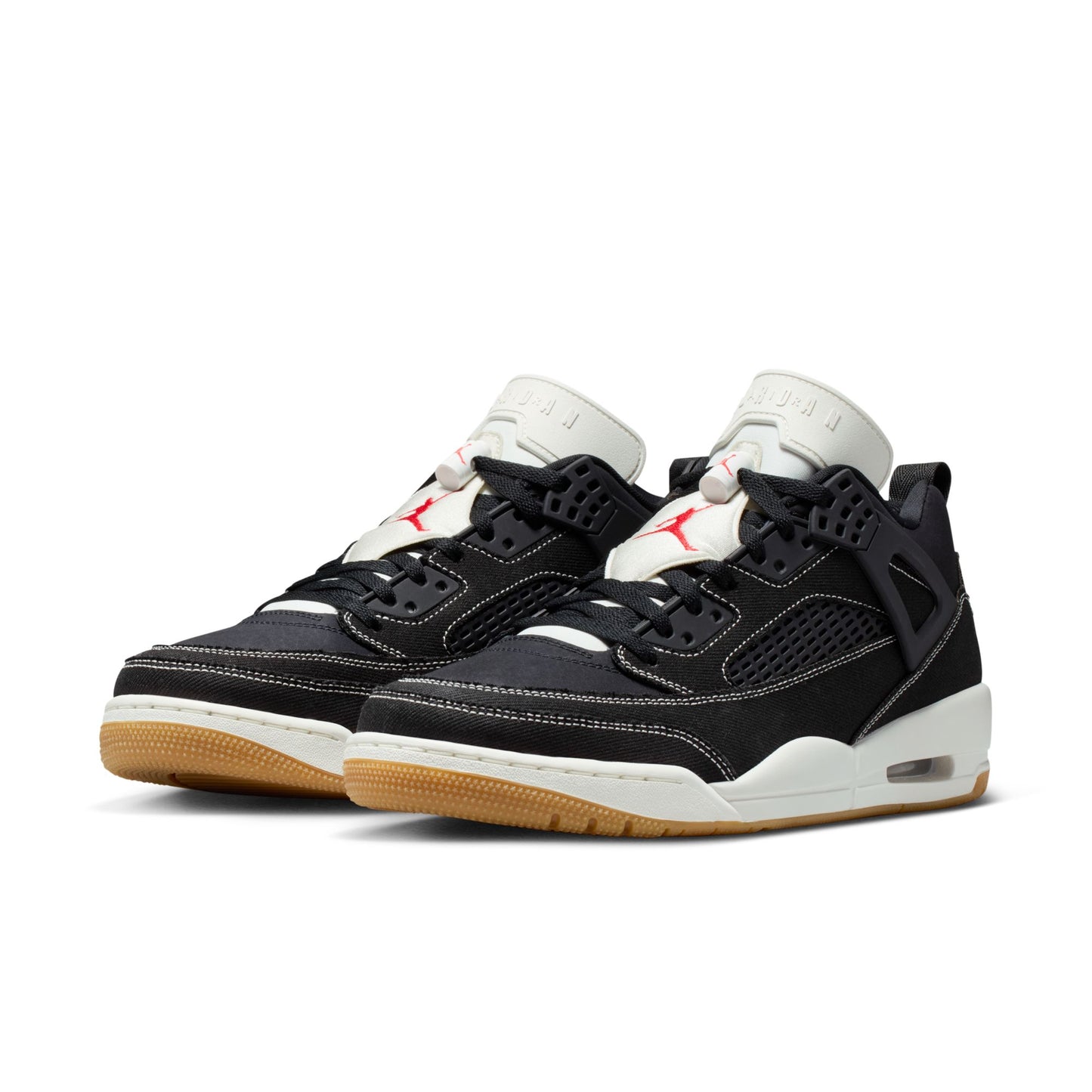 Air Jordan "Spizike Low" Mens - Black / Sail-University Red