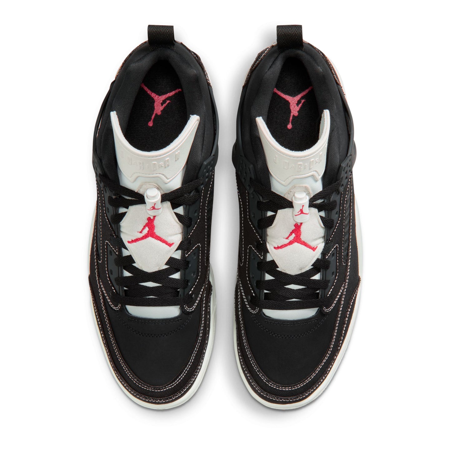 Air Jordan "Spizike Low" Mens - Black / Sail-University Red