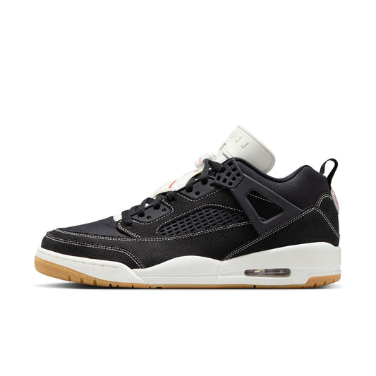 Air Jordan "Spizike Low" Mens - Black / Sail-University Red